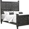 Homeroots Three Piece Black Solid Wood Bedroom Set 636272 - alternate 2