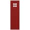 Ekena Millwork True Fit PVC San Antonio Mission Style Fixed Mount Shutters, Fire Red, 18W x 45H, PR TFP001ST18X045BR - alternate 2