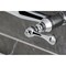 Kingston Brass Two-Handle Wall Mount Bridge Kitchen Faucet, Polished Chrome KS3251BL - alternate 2