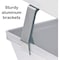Acrimet Facility 2 Tier Letter Tray Front Load Letter Size Desktop File Organizer Plastic White 263.BO - alternate 2