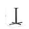 Flash Furniture Restaurant Table X-Base with 3" Dia. Tab, 23.75 in W, 30 in L, 28 in H, Cast Iron, Iron, Black XU-T2230-GG - alternate 2