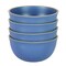 Gibson Home Rockabye 4 Piece 6.1 Inch Melamine Cereal Bowl Set in Blue 136604.04 - alternate 1