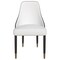 Leisuremod Allure Modern Dining Chair In Black Fabric and Oak Wood Legs, 4PK AC49WBL4 - alternate 2
