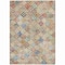Homeroots 3' X 5' Terra Cotta Beige And Teal Blue Geometric Washable Indoor Outdoor Area Rug 603281 - alternate 2