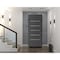 Vdomdoors Front Exterior Prehung Metal-Plastic Door, Manux 8415 Antracite Grey, Office Commercial and Residen MANUX8415EXD-ANT-W30xH80-RH - alternate 1