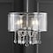 Jonathan Y Avah 17" Metal/Crystal Adjustable LED Drop Chandelier, Chrome JYL7466A - alternate 3