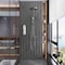 Apollo Tile Mirari 12x12 in. Gray Glossy Glass Herringbone Mosaic Wall Tile (4.59 sq ft/case) 5PK APLMNC8808GRA - alternate 2