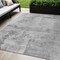 Homeroots 5' X 8' Gray And Silver Abstract Washable Indoor Outdoor Area Rug 602708 - alternate 1