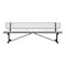 Leisure Craft Bench/Back, Surface Mount, 8ft., Gray B8WBSM-GRAY - alternate 1