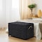 Happimess Jacob 31.5in Hand-Woven Wicker Storage Trunk, Distressed Black HPM9003D - alternate 1