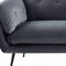 Homeroots 84" Dark Gray Sofa With Black Legs 480915 - alternate 2
