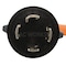 Ac Works Adapter Cable, STW, 6-30R, L14-30P, 1.5 ft., Orange L1430630-018 - alternate 2
