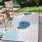 Jonathan Y Minori Floral High-Low Blue/Gray 3 ft. x 5 ft. Indoor/Outdoor Area Rug AMC109A-3 - alternate 1