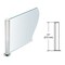 Cr Laurence PP08 Elegant Series Post for 3/8in. 10mm Glass Brushed Stainless 24in. High 1-1/2in. Dia End Post PP082438EBS - alternate 2