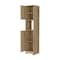 Homeroots 68in Light Brown Wood Accent Cabinet With Two Doors 534979 - alternate 2