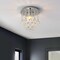 Jonathan Y Lillibet 9.88" 1-Light Traditional Transitional Iron LED Semi Flush Mount, Chrome/Clear JYL9900A - alternate 2