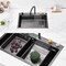 Wrightmaster 29.5" Drop-In Single Bowl Stainless Steel Kitchen Sink w/ Drainage Control Knob and Cutting Board ZOR-BL05-301808 - alternate 2