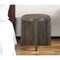 Homeroots 24" Brown Solid Wood Round Cross Leg End Table 565310 - alternate 2