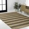 Jonathan Y Jayden Rustic Farmhouse Woven Jute Stripe Natural/Brown 4 ft. x 6 ft. Area Rug NRF202A-4 - alternate 2