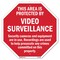 Signmission This Area Is Protected by Video Sur, 10 Inch X 10 Inch, Aluminum Metal Signs OC-A-10-316 - alternate 1