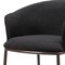 Homeroots 26" Black and Bronze Shearling and Steel Counter Height Bar Chair 555755 - alternate 2