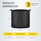 Ipower Plant Grow Bag 3 Gallon Heavy Duty Fabric Pots, 300g Thick Nonwoven, Black 2024 Version, 6PK GLGROWBAG3X6BLK - alternate 2