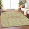 Homeroots 9' X 12' Sage Medallion Washable Indoor Outdoor Area Rug 607414 - alternate 2
