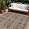Homeroots 10' X 14' Brown And Ivory Southwestern Washable Indoor Outdoor Area Rug 593659 - alternate 1