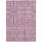 Homeroots 10' X 14' Lavender and Ivory Floral Washable Non Skid Indoor Outdoor Area Rug 564346 - alternate 2