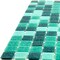 Apollo Tile Mingles 12 in. x 12 in. Glossy Persian Green Glass Mosaic Wall and Floor Tile 20 sqft/case, 20PK MIX2088GN449A - alternate 2