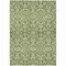 Homeroots 3' X 5' Olive Green And Ivory Damask Washable Indoor Outdoor Area Rug 595175 - alternate 2