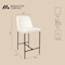Manhattan Comfort Loft Metal Vegan Leather Counter Stool in Ivory - Set of 2 CS1534-3 - alternate 2