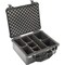 Pelican Black Protective Case, 20.66"L x 17.2"W x 8.40"D 1550TP - alternate 1