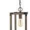 Jonathan Y Magnolia 8.13" Adjustable Iron Rustic Farmhouse LED Pendant, Brown JYL7474A - alternate 2