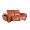 Homeroots 77in Orange and Brown Italian Leather Power Reclining Loveseat With Storage 720547 - alternate 2