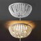Jonathan Y Allison 15" 3-Light Shabby Chic Farmhouse Wood Beaded/Metal LED Flush Mount, White JYL9019D - alternate 4