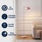 Jonathan Y Eva 58.5 in. Mid-Century Modern Metal Adjustable Globe Shade LED Floor Lamp, Pink JYL3088C - alternate 2