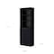 Homeroots 71" Black Five Tier Bookcase with Two doors 546189 - alternate 2