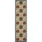 Homeroots 12' Navy Blue Beige Green Blue And Red Floral Indoor Outdoor Runner Rug 546801 - alternate 1