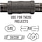 Mueller Industries STZ Industries 3/8 in. FIP each X 1/4 in. D FIP Black Malleable Iron Reducing Coupling 501484 - alternate 2