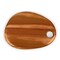 Picnic Time Family Of Brands Pebble Shaped Acacia Serving Board 12 x 9, Natural Acacia 832-12-512-000-0 - alternate 2