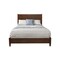 Homeroots Walnut Solid Wood King Bed Frame 524826 - alternate 2