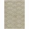 Homeroots 5' X 8' Taupe Fern Green And Ivory Geometric Washable Indoor Outdoor Area Rug 615243 - alternate 2