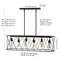 Jonathan Y Marion 37.75" 6-Light Adjustable Iron Farmhouse Rustic LED Dimmable Pendant, Oil Rubbed Bronze JYL7505A - alternate 2