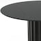 Homeroots 60" Black Solid Wood Pedestal Base Round Top Dining Table 721044 - alternate 2