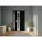 Vdomdoors Aluminum Door Cynex 6116 Black Entry Steel Metal Modern Painted W36+14xH80 Left Inswing CYNEX6116EXD-BLK-W36+14xH80-LH-I - alternate 2