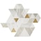 Daltile Pietra Divina Marble Natural Stone Spectrum Mosaic in Polished & Metal Namaste Gold Blend, 10PK DA58SPECTRUMS1L - alternate 1