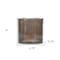 Homeroots 6" Brown Cylinder Glass Table Vase 516255 - alternate 2