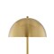 Homeroots 65" Gold and White Floor Lamp With Brass Dome Shade 530714 - alternate 2