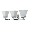Jonathan Y Staunton 24" 3-Light Farmhouse Cottage Metal LED Vanity Light with Frosted Glass Shades, Chrome JYL7524B - alternate 2